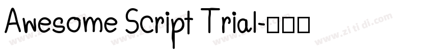 Awesome Script Trial字体转换